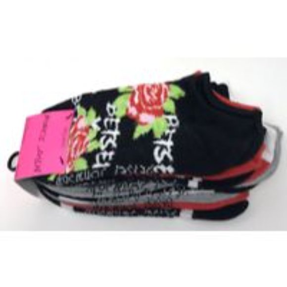 Betsey Johnson Fancy Ladies  Low Cut Socks Stylish Colorful - Picture 8 of 12